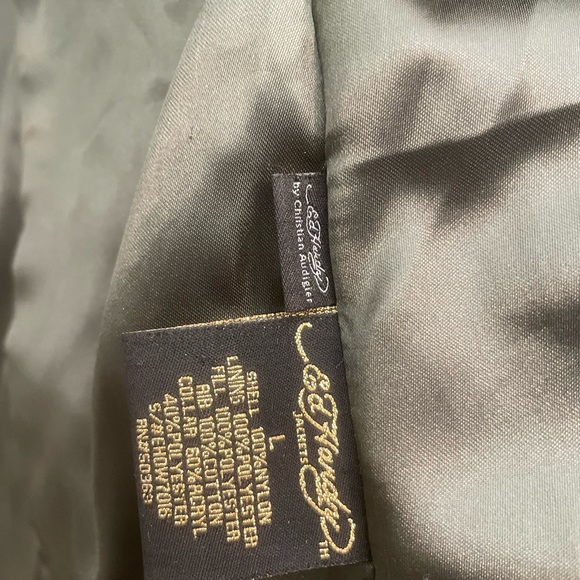 Ed Hardy Tiger Puffer Coat jacket Size L - Picture 7 of 13